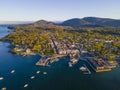 Bar Harbor historic town center, Maine, USA Royalty Free Stock Photo