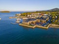 Bar Harbor historic town center, Maine, USA Royalty Free Stock Photo