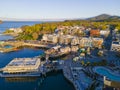 Bar Harbor historic town center, Maine, USA Royalty Free Stock Photo