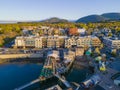 Bar Harbor historic town center, Maine, USA Royalty Free Stock Photo