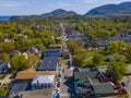 Bar Harbor historic town center, Maine, USA Royalty Free Stock Photo