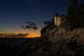 Bar Harbor Lighthouse at Sunset and Twilight