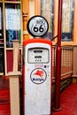 MobilGas pump in Front of Route 66 Cafe in Bar Harbor