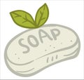 Organic soap, cosmetics product and hygiene vector