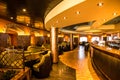 Bar interior on cruise liner Costa. Royalty Free Stock Photo