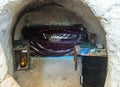 The Cave with tomb Rabbi Nakhman Katufa near the kibbutz Baram in Western Galilee in Israel