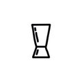 Bar jigger doodle icon, vector illustration Royalty Free Stock Photo