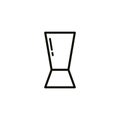 Bar jigger line icon, vector illustration Royalty Free Stock Photo