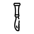 bar knife bartender line icon vector illustration