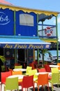 Bar in les Saintes in Guadeloupe Royalty Free Stock Photo