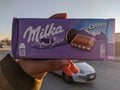 A bar of milka chocolate