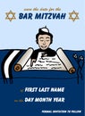 Bar Mitzvah Save the Date Card