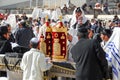 Bar Mitzvah at Western Wall, Jerusalem Royalty Free Stock Photo