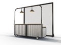 Bar mobile for events, foodtruck mockup