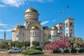 Cathedral of St Jovan Vladimir`s Temple in Bar, Montenegro. The temple is the largest cathedral in Montenegro. Royalty Free Stock Photo