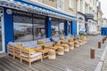 Bar in the Port-en-Bessin Royalty Free Stock Photo