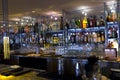 Bar restaurant counter shelves Royalty Free Stock Photo