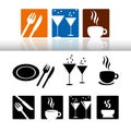 Bar & restaurant icon set