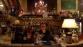 Bar in Rome, Italy with bartender