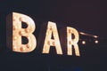 Bar signage Lights decoration Party Event Retro Type design