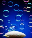 Bar of soap with bubbles
