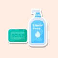 Bar soap and Liquid soap