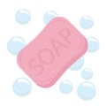 A bar of soap. Toilet soap, household soap. A product containing surfactants, used as a cosmetic or household chemicals.