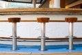 Bar Stools at Sea Royalty Free Stock Photo