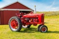 Bar u ranch old red tractor