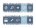 bar with web icons Royalty Free Stock Photo