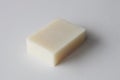 Bar of white handmade soap