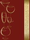 Bar wine card menu