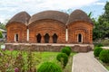 Bara Anhik Mandir in Puthia temple complex Puthia, Bangladesh Royalty Free Stock Photo