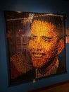 Barack Obama bead portrait