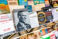 Barack Obama book Promised Land on the shelf in the store among other bestsellers