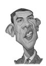 Barack Obama caricature sketch