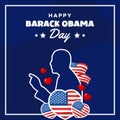 Barack Obama Day Celebration Event Vector Design Royalty Free Stock Photo