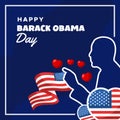 Barack Obama Day Celebration Event Vector Design Royalty Free Stock Photo