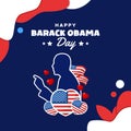 Barack Obama Day Celebration Event Vector Design Royalty Free Stock Photo