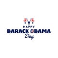 Barack Obama Day Celebration Event Vector Design Royalty Free Stock Photo