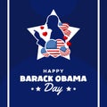 Barack Obama Day Celebration Event Vector Design Royalty Free Stock Photo