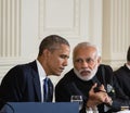 Barack Obama and Narendra Damodardas Modi