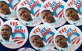 Barack Obama Pins and Buttons Royalty Free Stock Photo