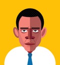 Barack Obama Portrait. Royalty Free Stock Photo