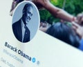 Barack Obama twitter Royalty Free Stock Photo