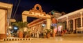 Baracoa main street at night Cuba Royalty Free Stock Photo