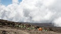 Barafu Campsite in 4600 m level Royalty Free Stock Photo