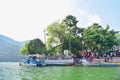 Barahi Island Temple on Phewa Lake Royalty Free Stock Photo