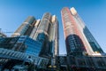 Barangaroo International Towers Sydney buildings. Modern urban architecture