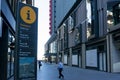 Barangaroo precinct tourist information and navigation sign with map